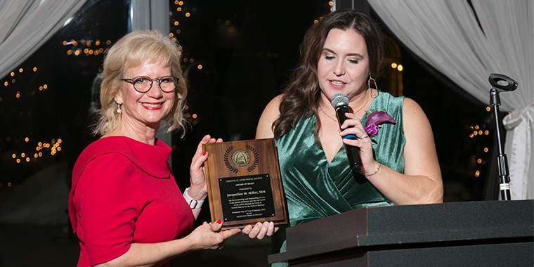 Jacqueline M. Miller, DDS, receives award